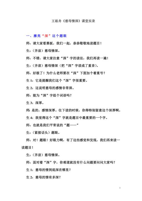 王崧舟慈母情深.doc