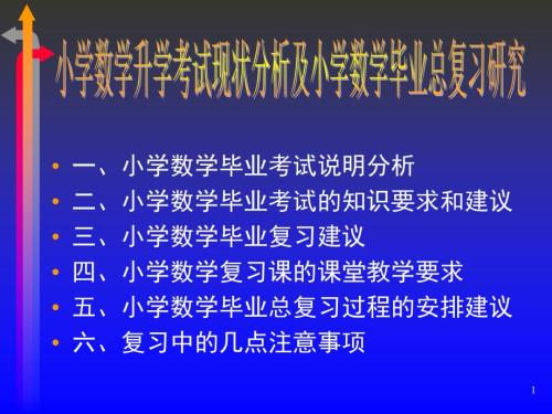 小学毕业数学总复习大纲人教版.ppt