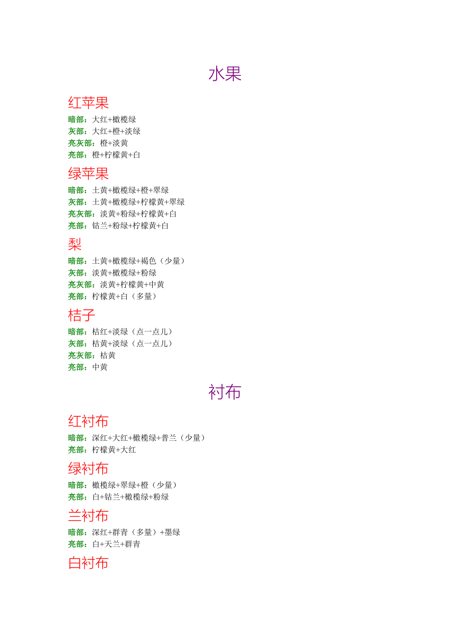 水粉颜料基础调色方法中招美术加试必备.doc_第1页