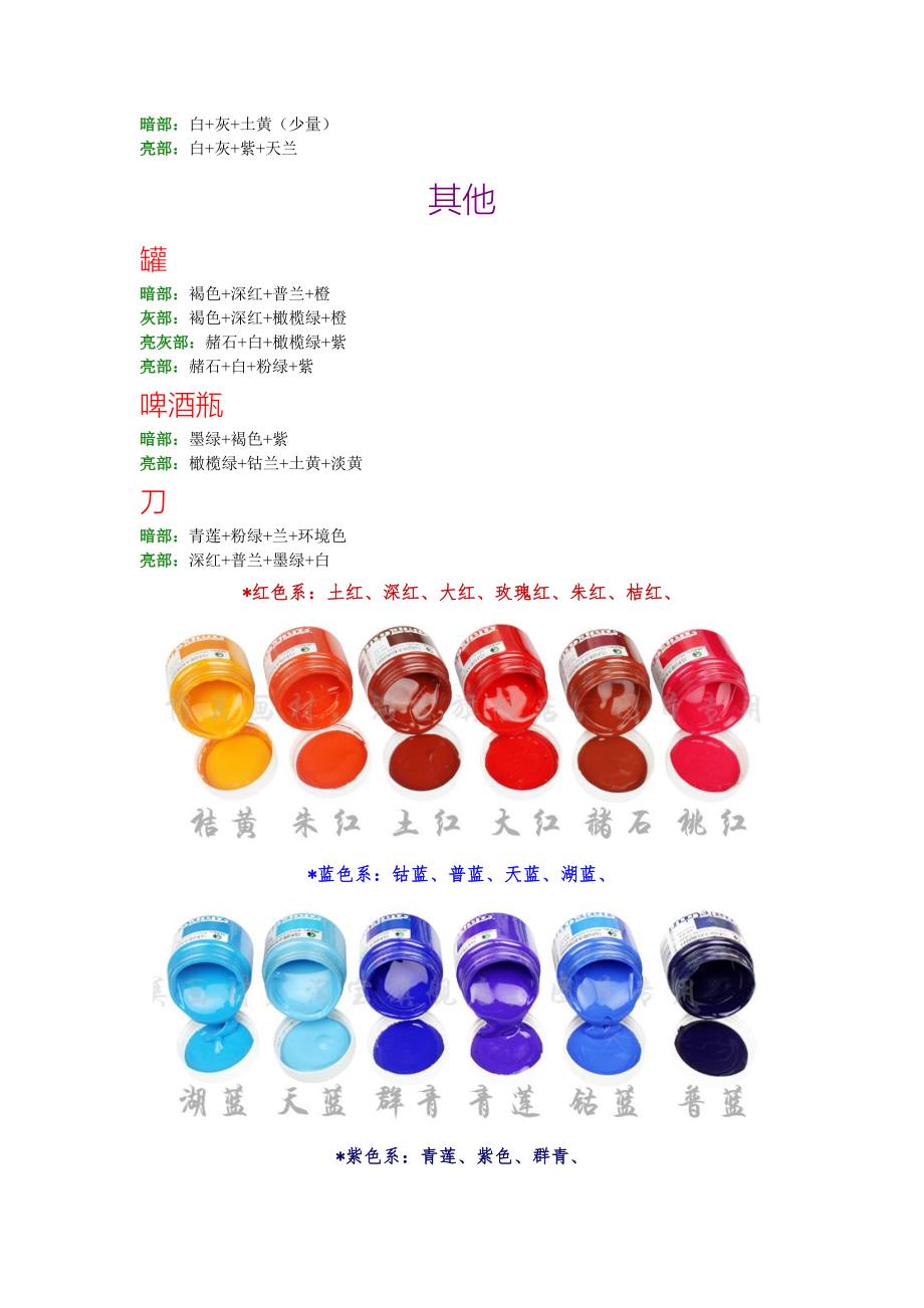 水粉颜料基础调色方法中招美术加试必备.doc_第2页