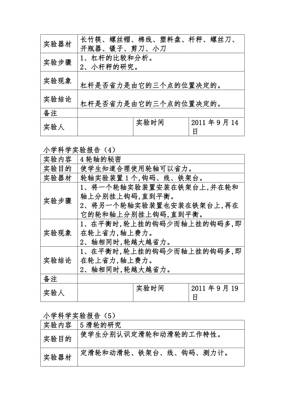 小学六年级科学上册实验报告.doc_第2页