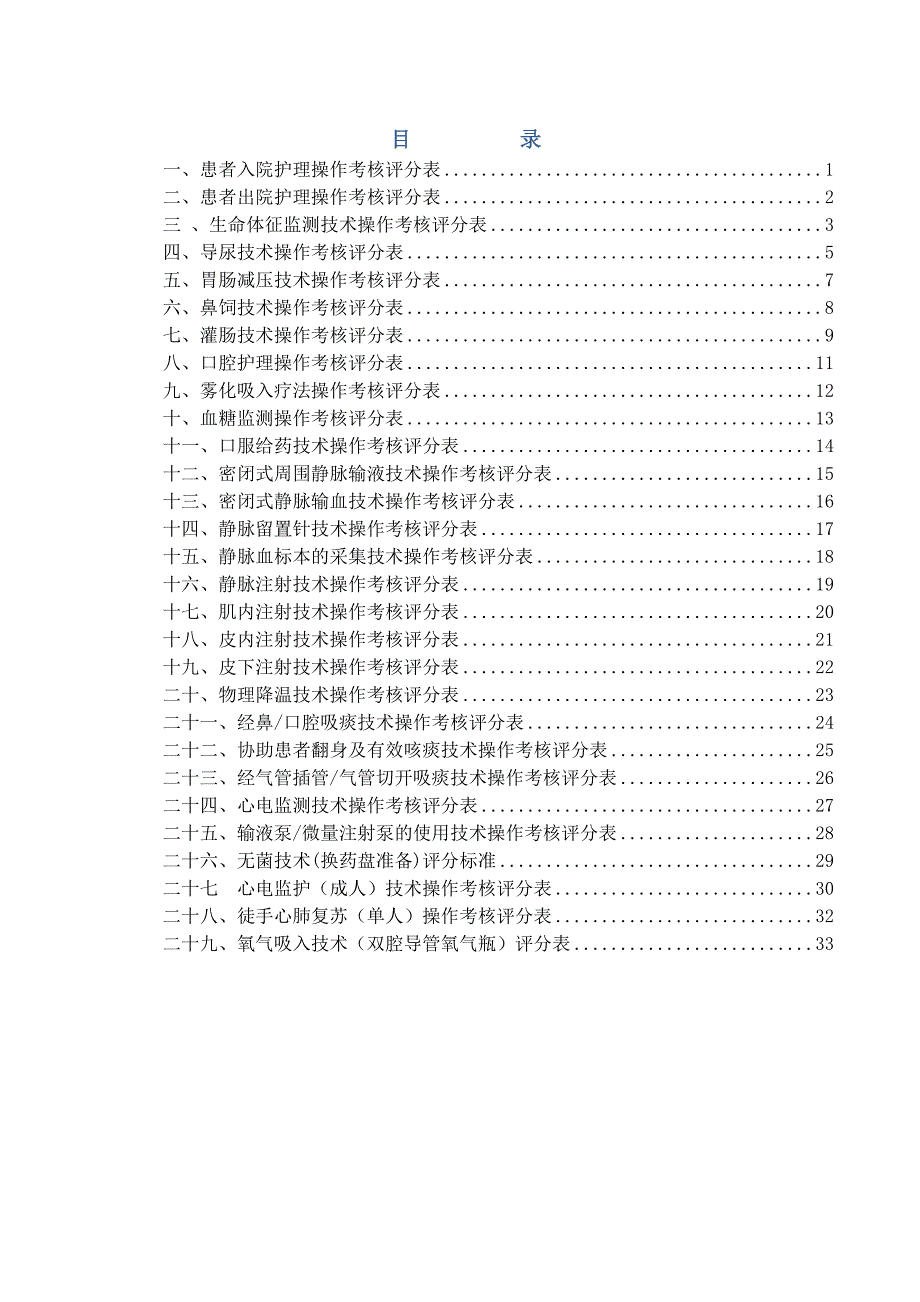 护理技术操作考核评分表XXXX912更新.docx_第1页