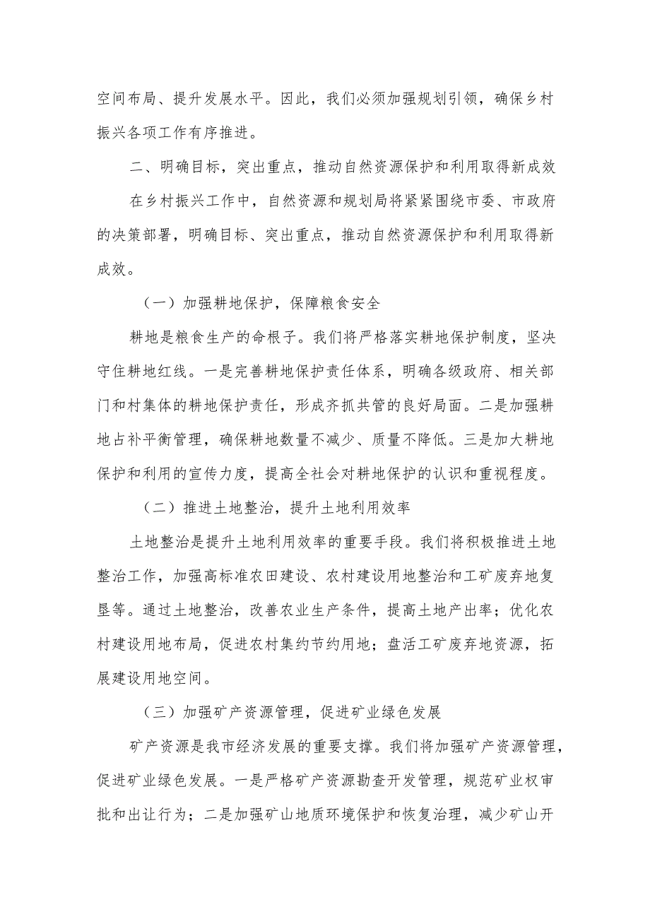 某市自然资源和规划局在全市乡村振兴工作务虚会上的发言.docx_第2页