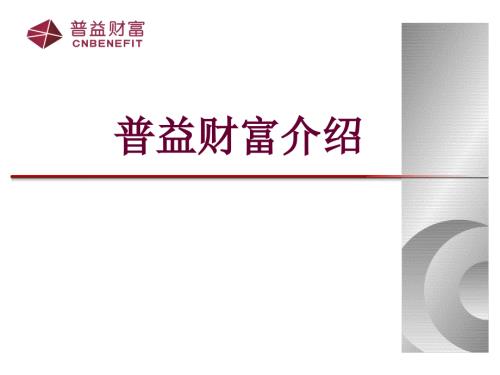 普益财富公司介绍.ppt