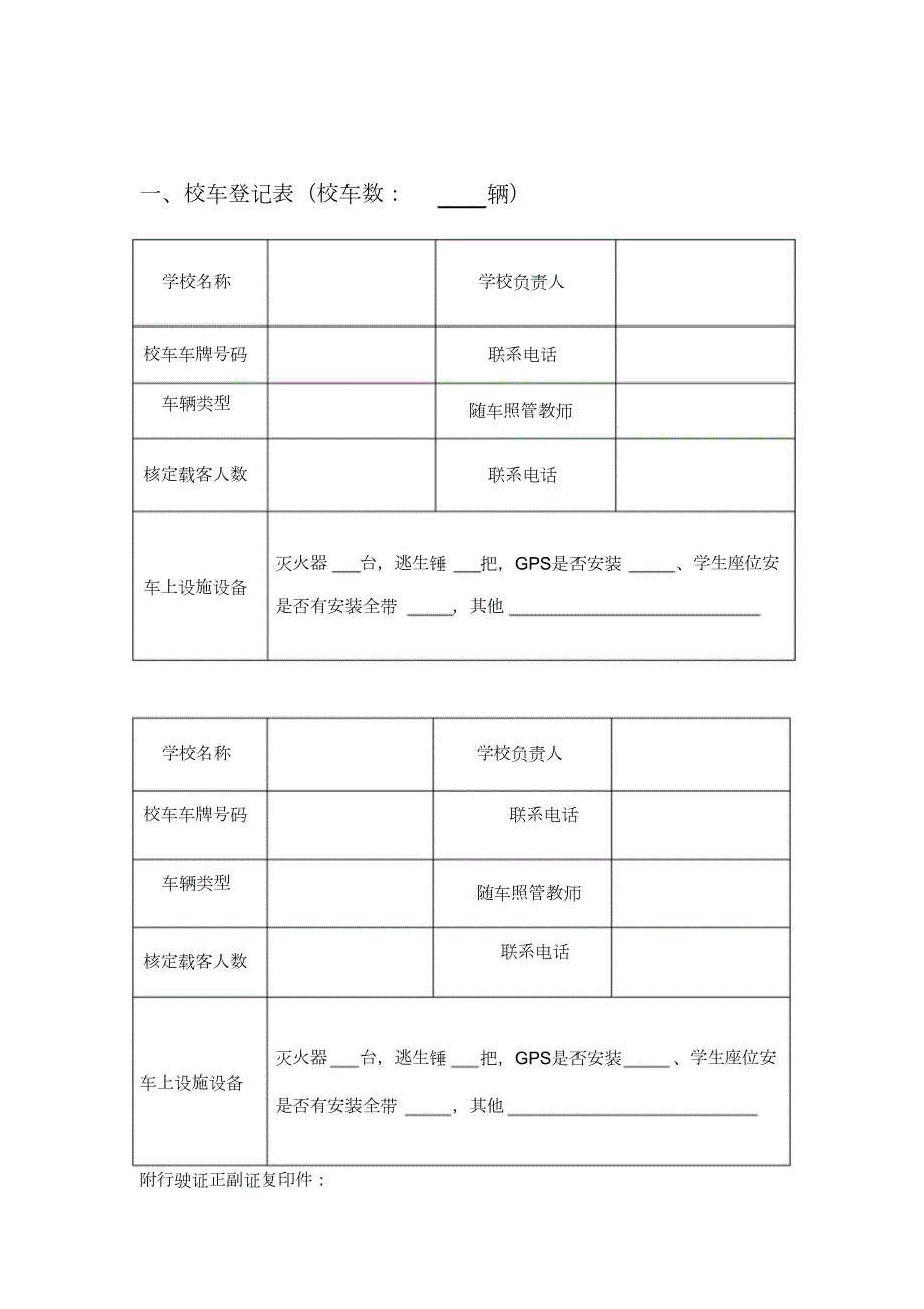 校车安全管理台帐目录完整版.doc_第3页