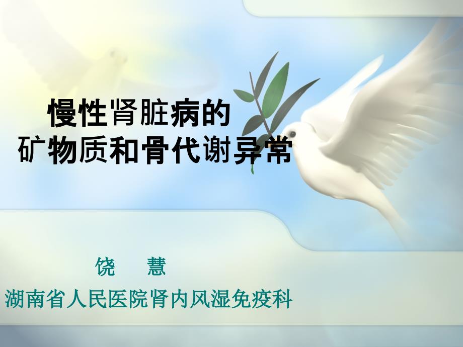 慢性肾脏病的矿物质和骨代谢异常版ppt课件.ppt_第1页