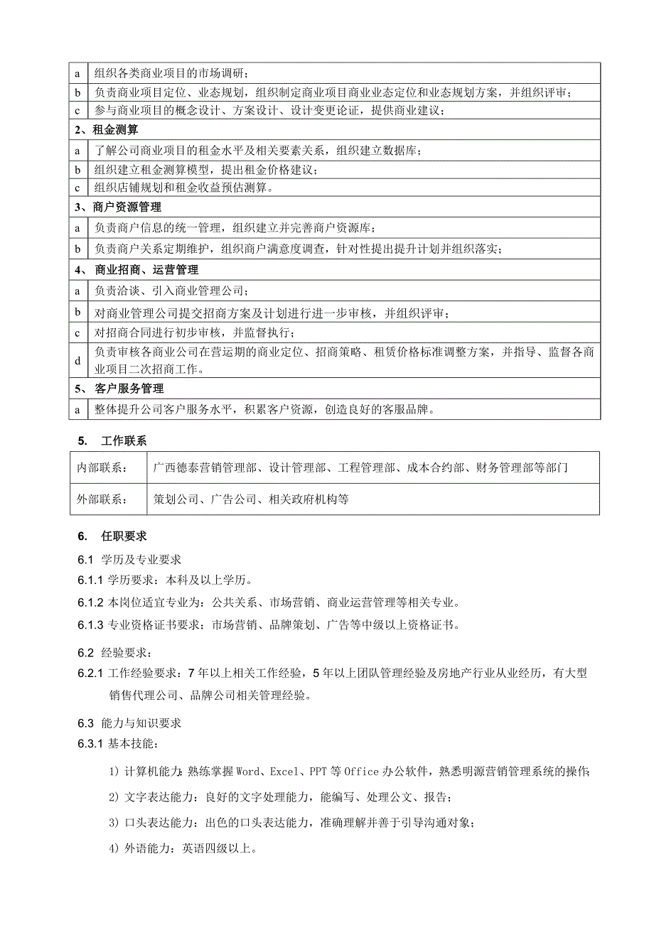 招商运营部岗位说明书.doc_第3页