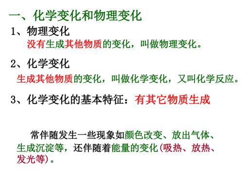 物质的变化与性质习题课件.ppt