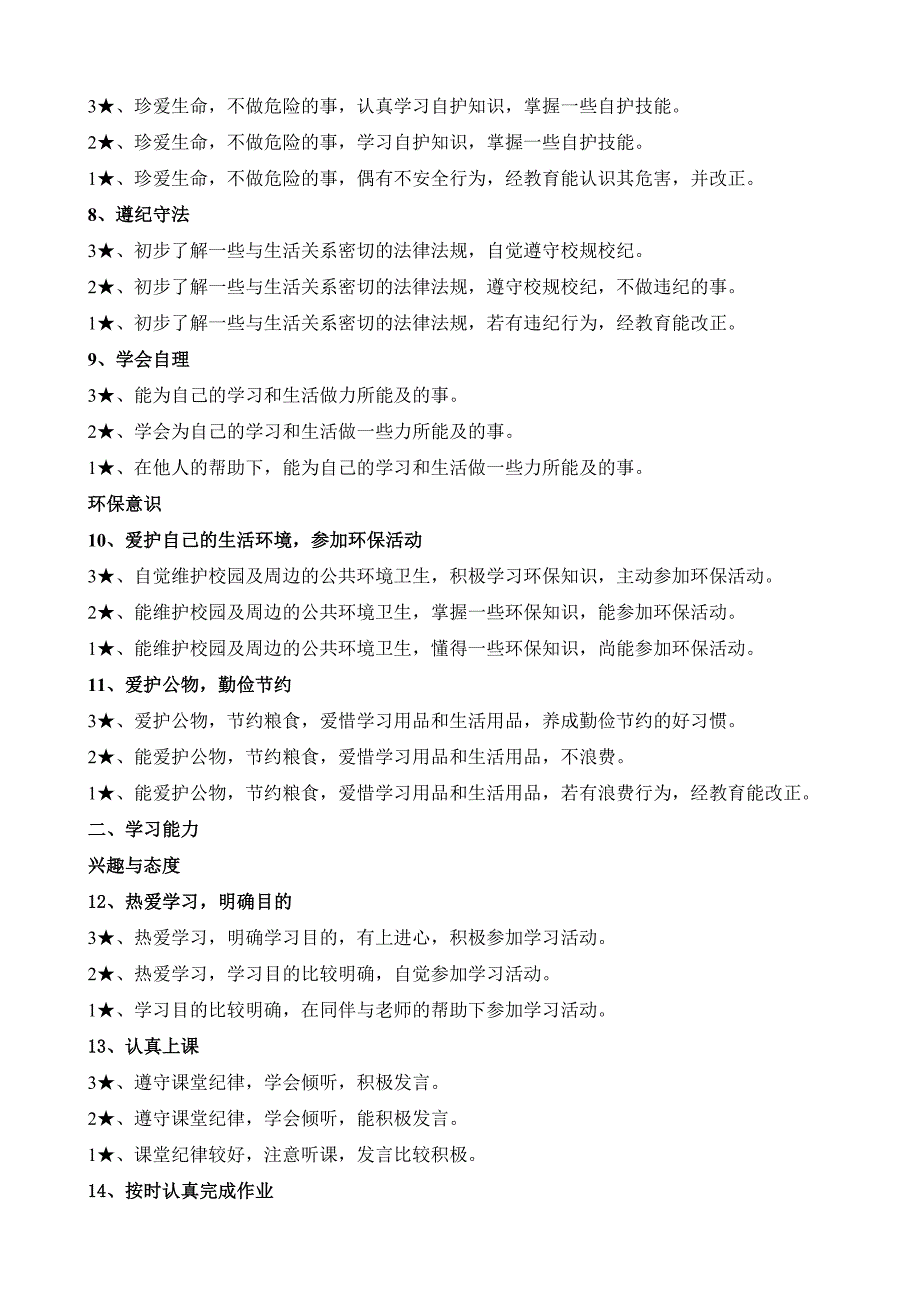 小学生综合素质评价实施细则.doc_第2页