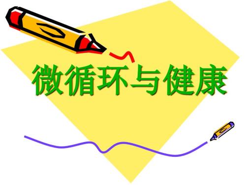 微循环与健康课件.ppt
