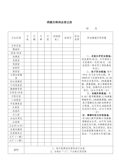 病媒生物消杀记录表.docx