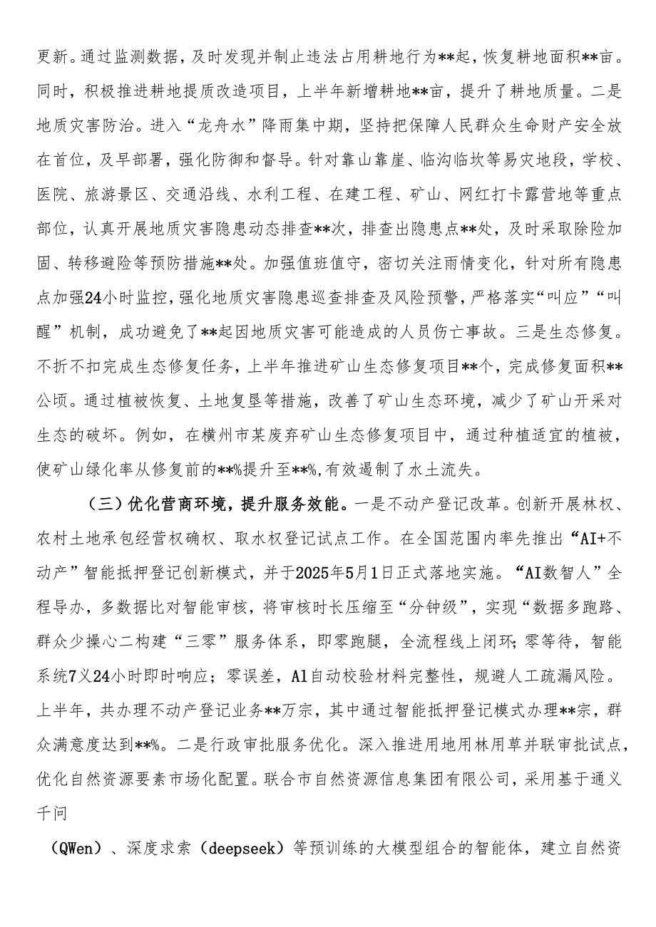 市自然资源局2025年上半年工作情况总结.docx_第2页