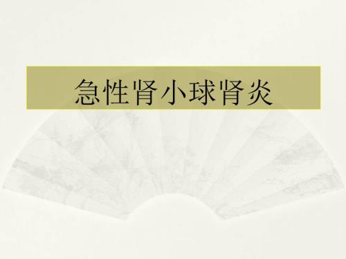 急性肾小球肾炎.ppt