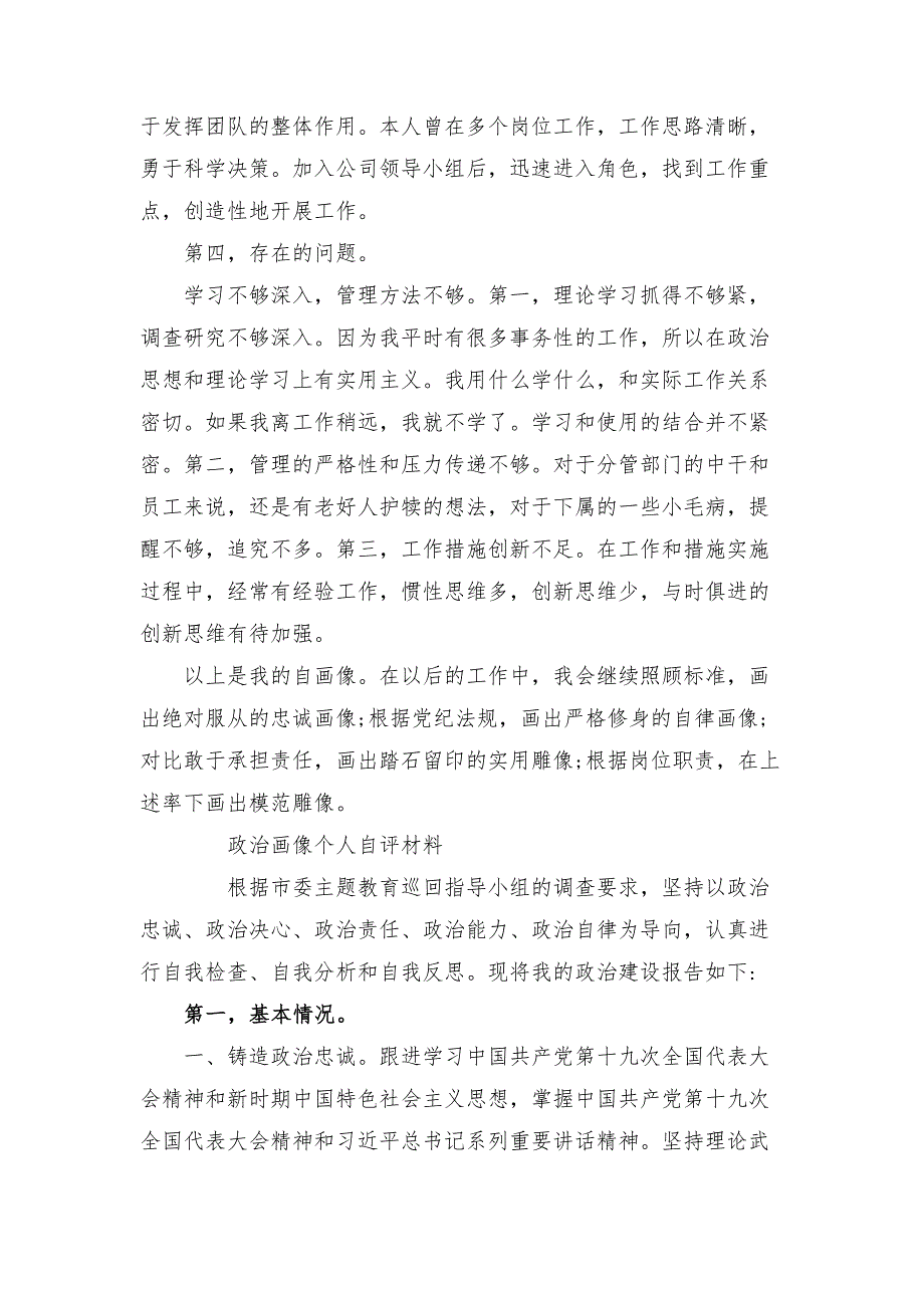 政治画像个人自评材料.docx_第2页