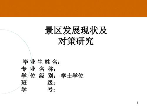 景区发展现状分析.ppt