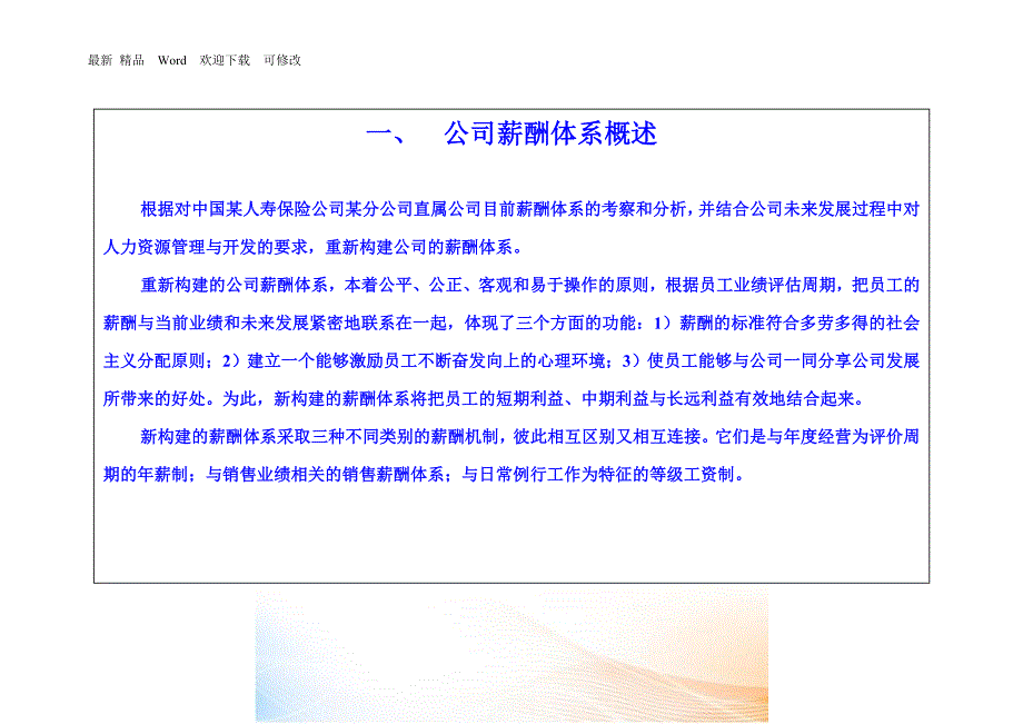 某保险公司薪酬管理体系.docx_第3页
