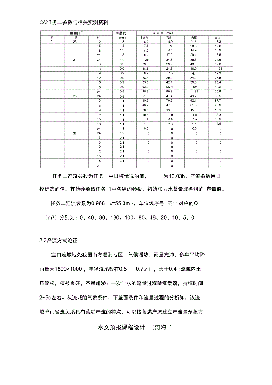 水文预报课程设计河海.doc_第3页