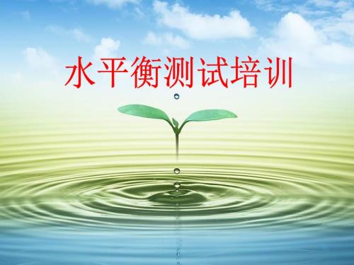 水平衡测试培训PPT课件.ppt