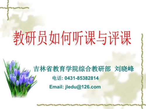 教研员如何听课与评课.ppt