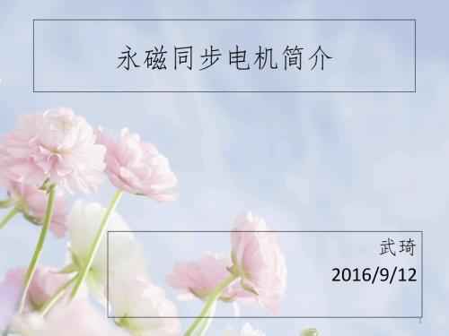 永磁同步电机简介PPT课件.ppt