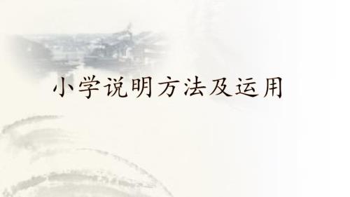 小学说明方法及运用.ppt