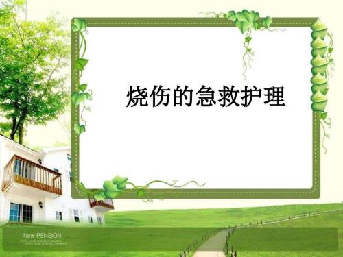 烧伤的急救护理PPT课件.ppt