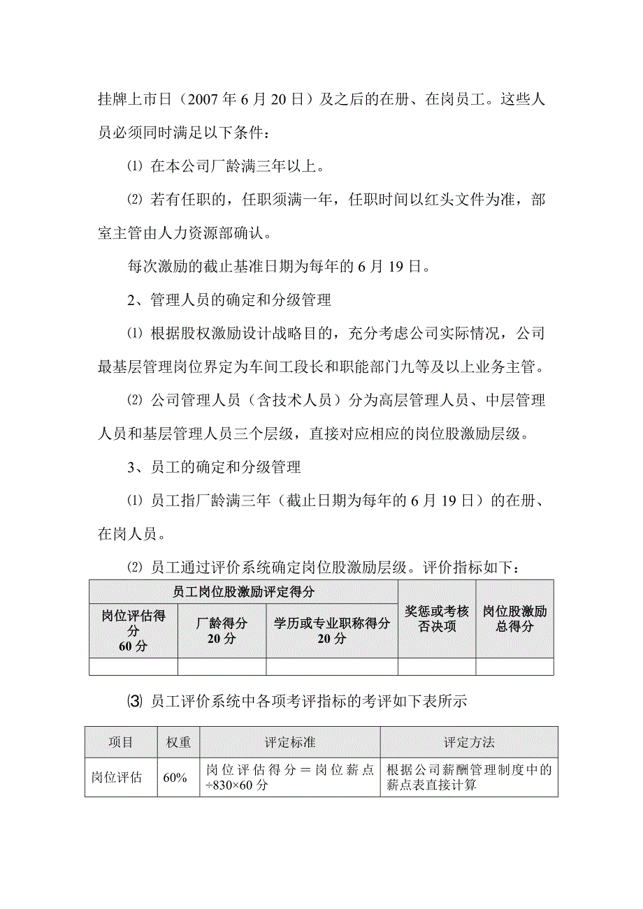 岗位股股权激励管理制度.doc_第3页