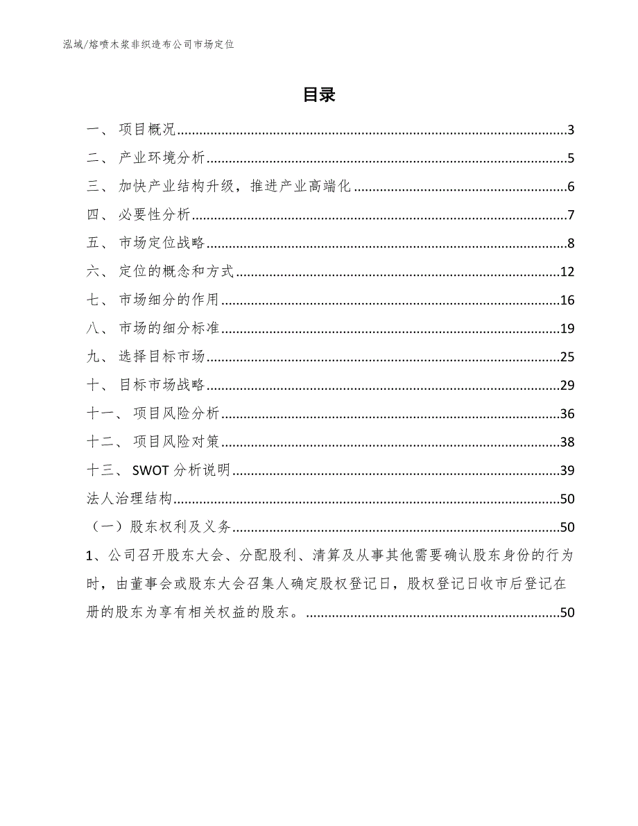 熔喷木浆非织造布公司市场定位参考.docx_第2页
