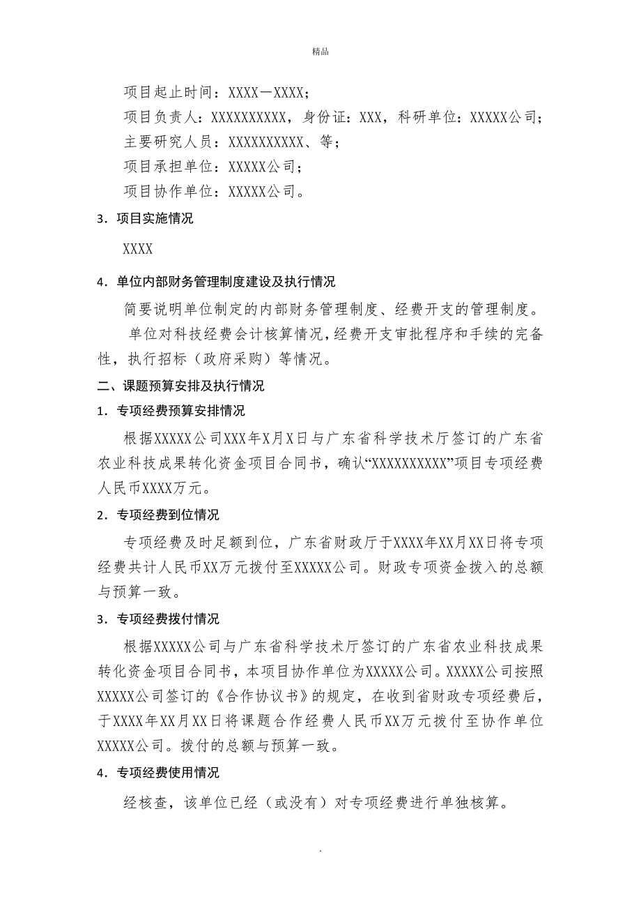 广东省农业科技成果转化资金项目专项审计报告参考样式.doc_第2页