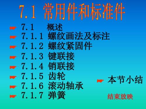 工程图学常用件和标准件.ppt