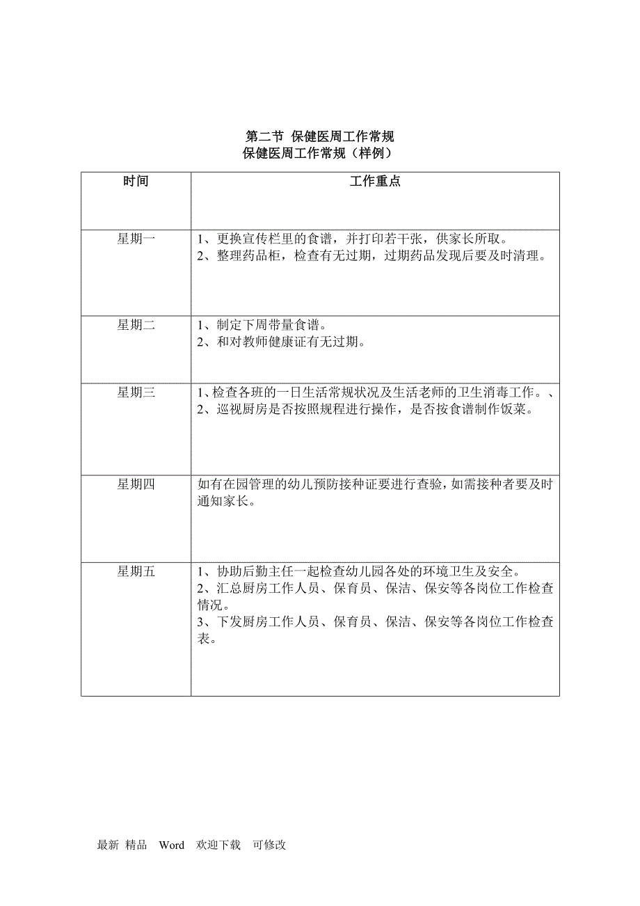 幼儿园保健医一日生活常规流程.doc_第2页