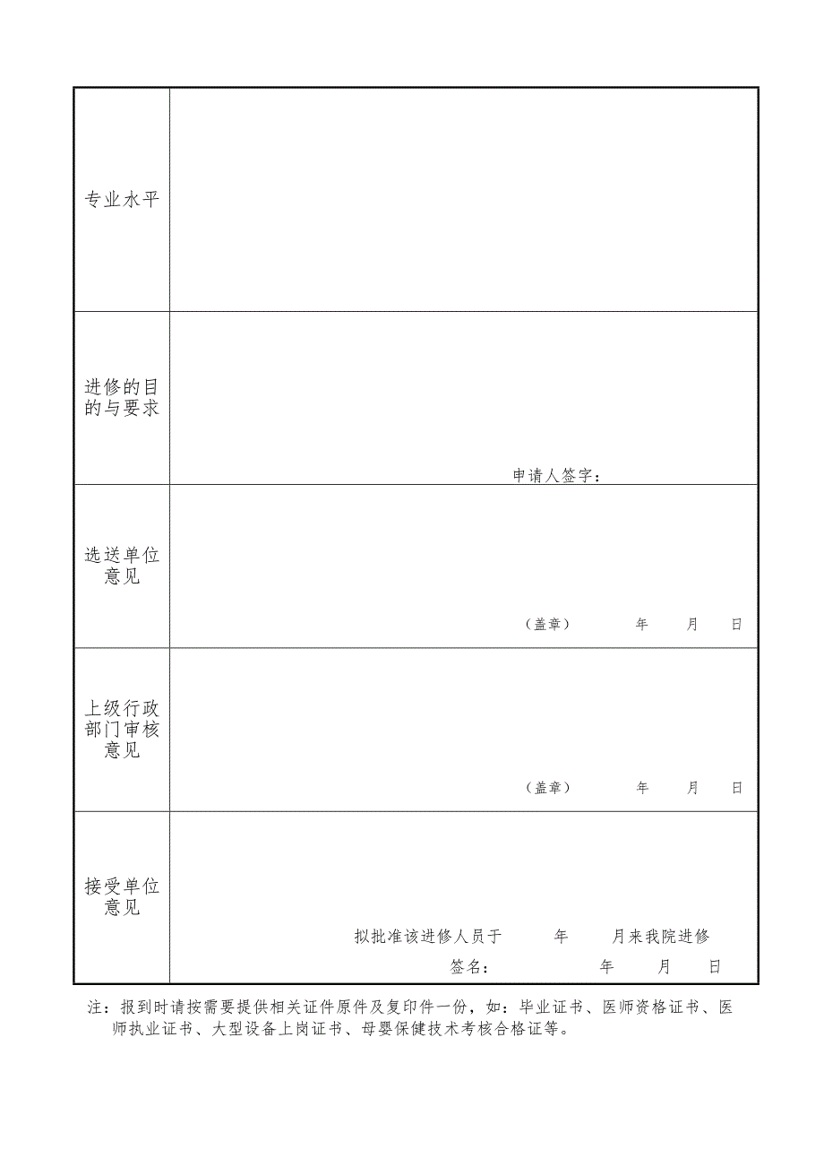 省中医院进修申请表.doc_第3页