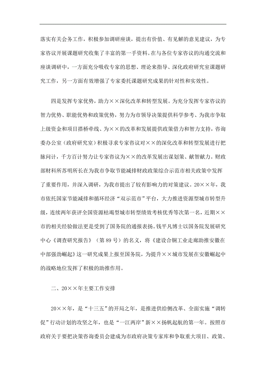 市政府决策咨询委办公室工作总结及工作安排精选.doc_第3页