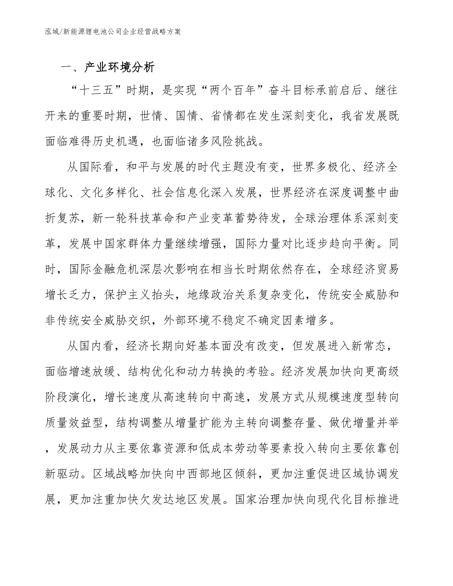新能源锂电池公司企业经营战略方案参考.docx_第3页
