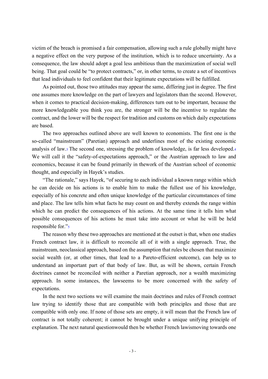 法学外文翻译法国法律中的违约责任在安全的期望值和有效性之间@外文文献翻译.doc_第3页