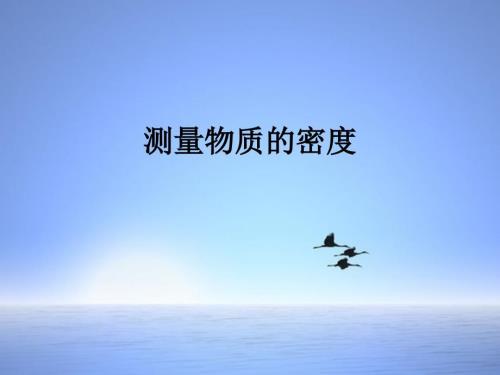 测量物体的密度说课稿.ppt