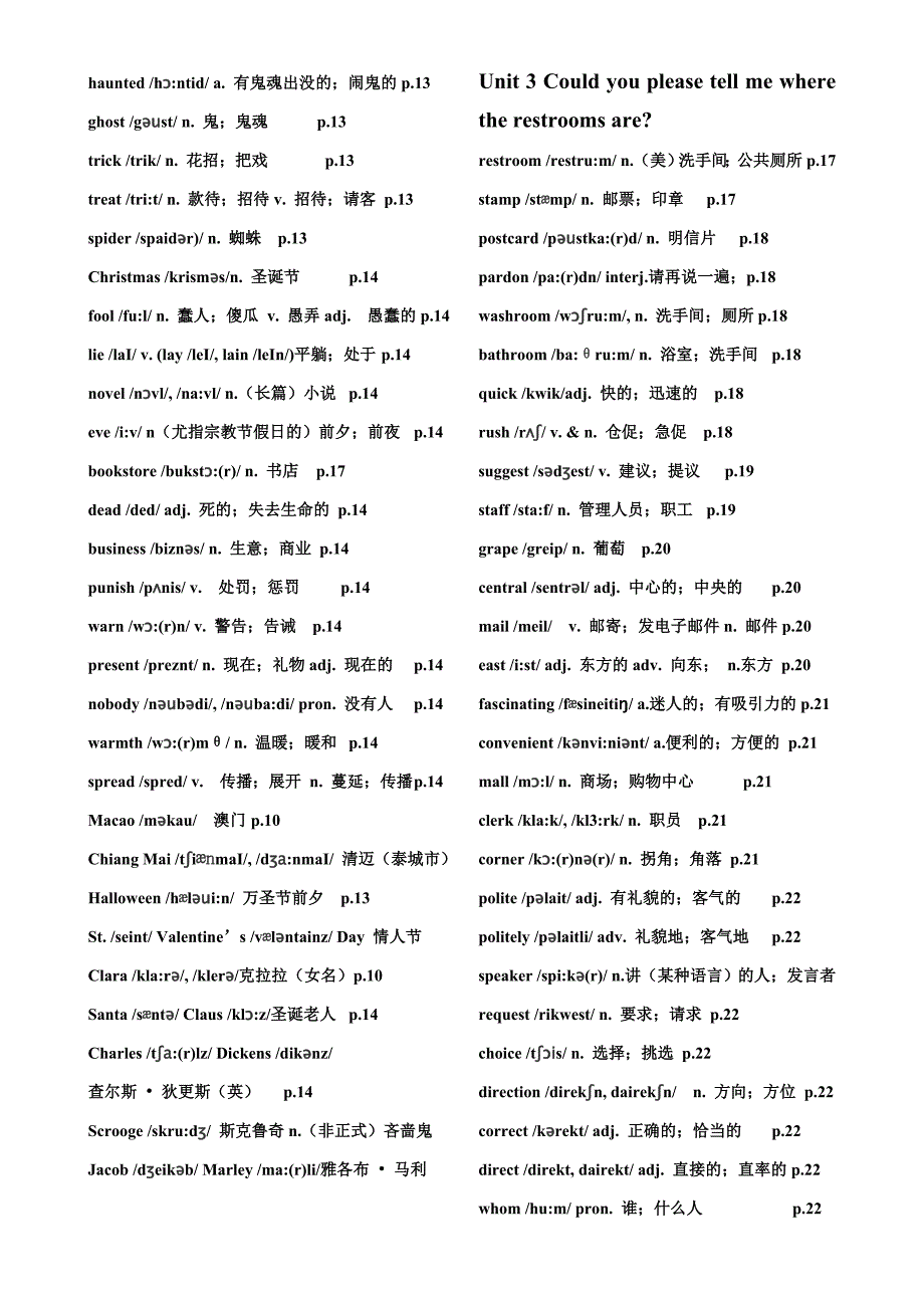 最新人教版九年级英语全册单词表Word版.doc_第2页
