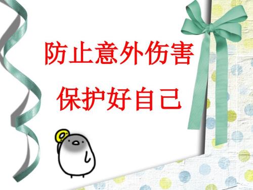 小学生防意外伤害主题班会.ppt
