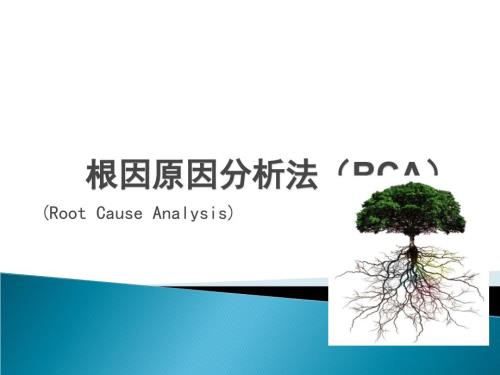 根因原因分析法RCA王银燕.ppt