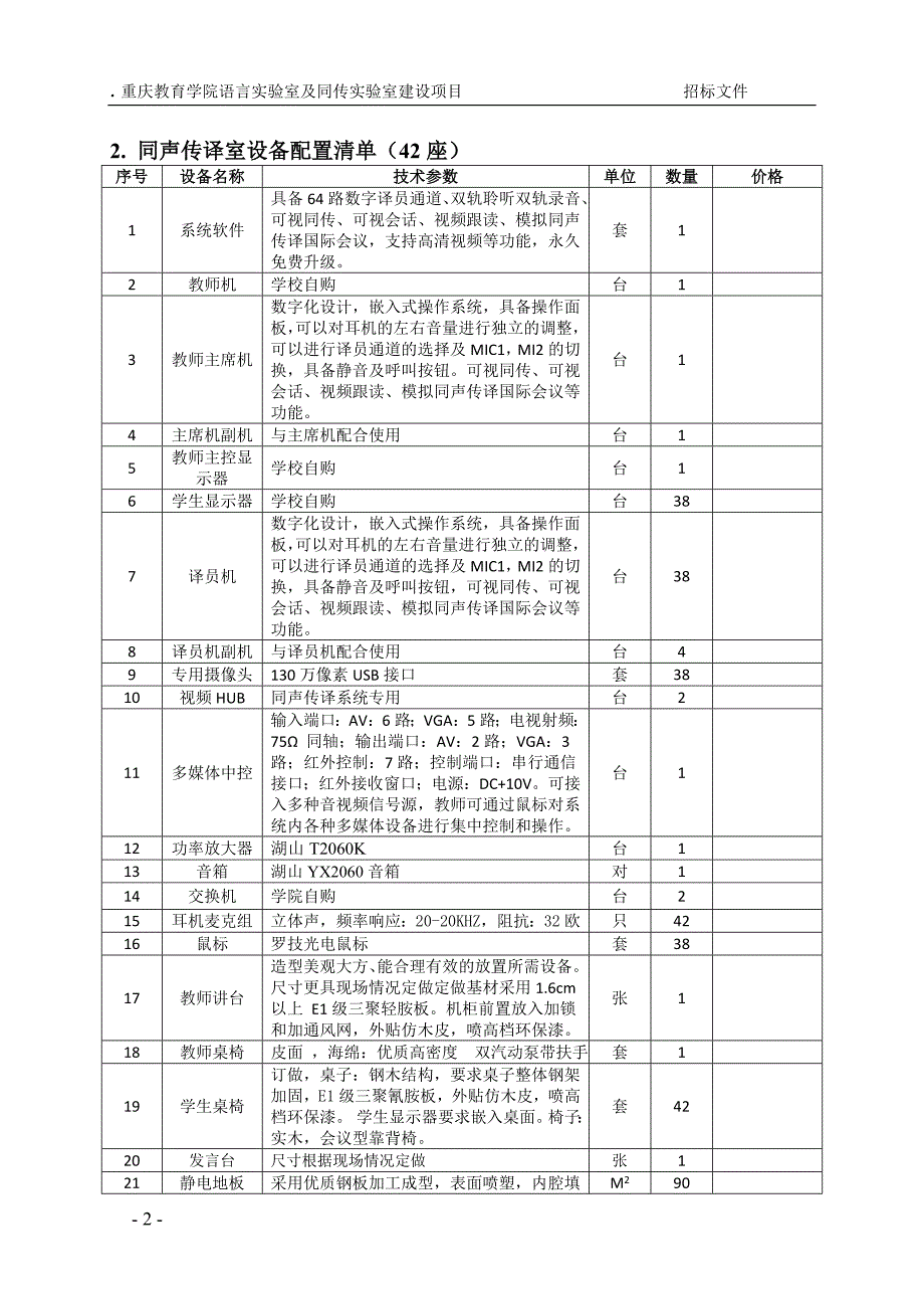 数字语音实验室设备清单36座48座各1间.doc_第2页