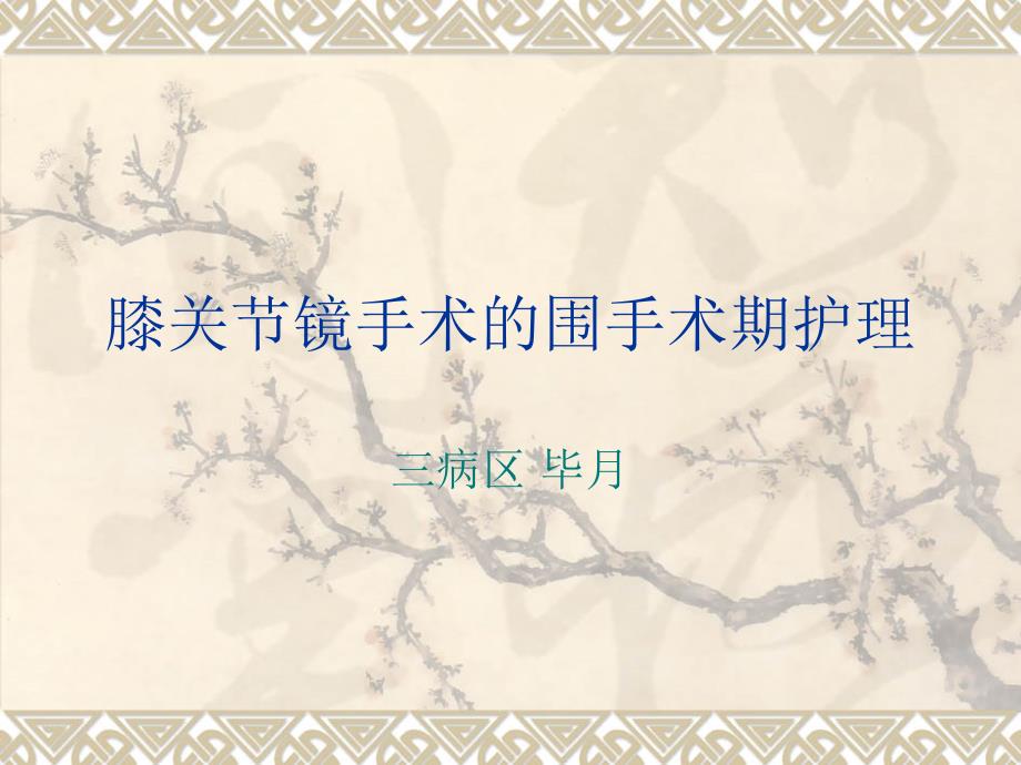 膝关节镜围手术期护理.ppt_第1页