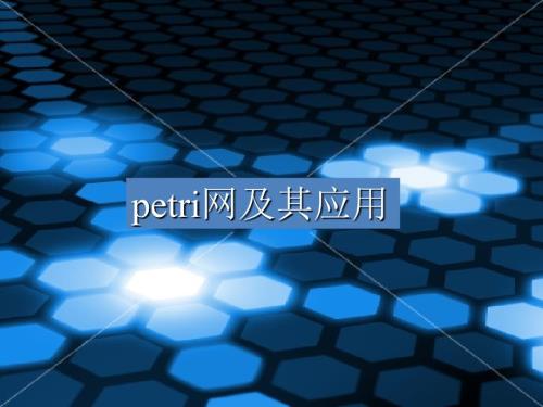 过程建模petri网.ppt