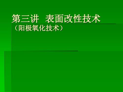阳极氧化技术ppt课件.ppt