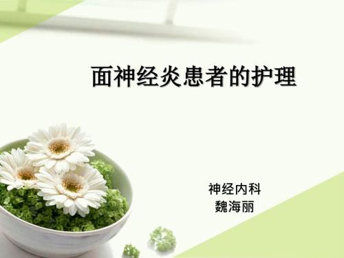 面神经炎的护理2ppt课件.ppt