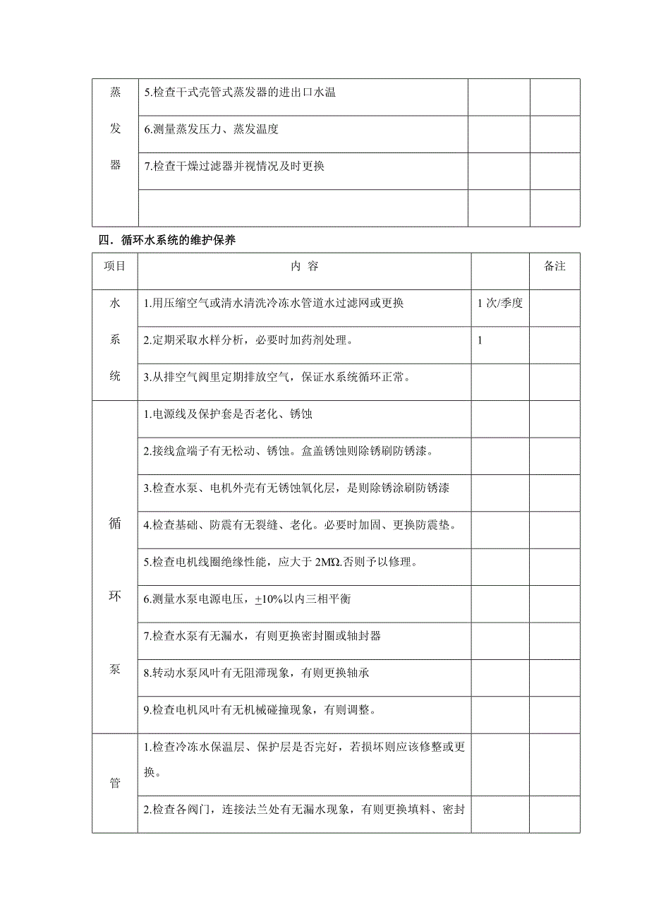 螺杆式冷水热泵机组运行维护保养计划书.doc_第3页