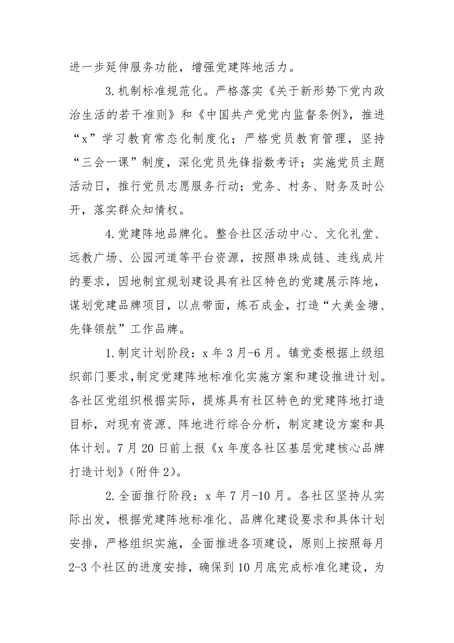 镇基层社区党建阵地标准化建设实施方案.doc_第3页