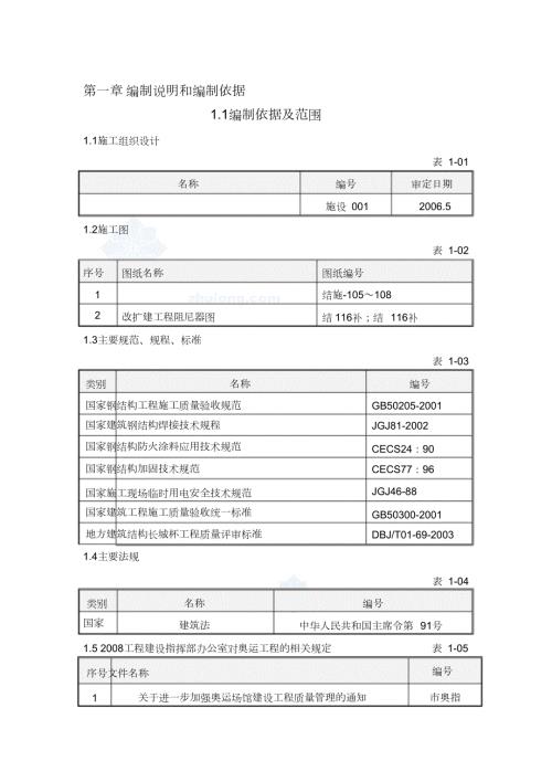 阻尼器钢结构及阻尼器安装施工方案完整版.doc