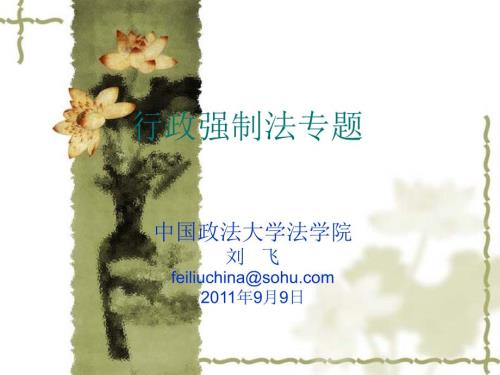 行政强制法专题PPT课件.ppt