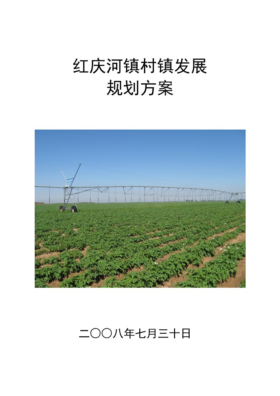 红庆河镇村镇发展规划方案.doc_第1页