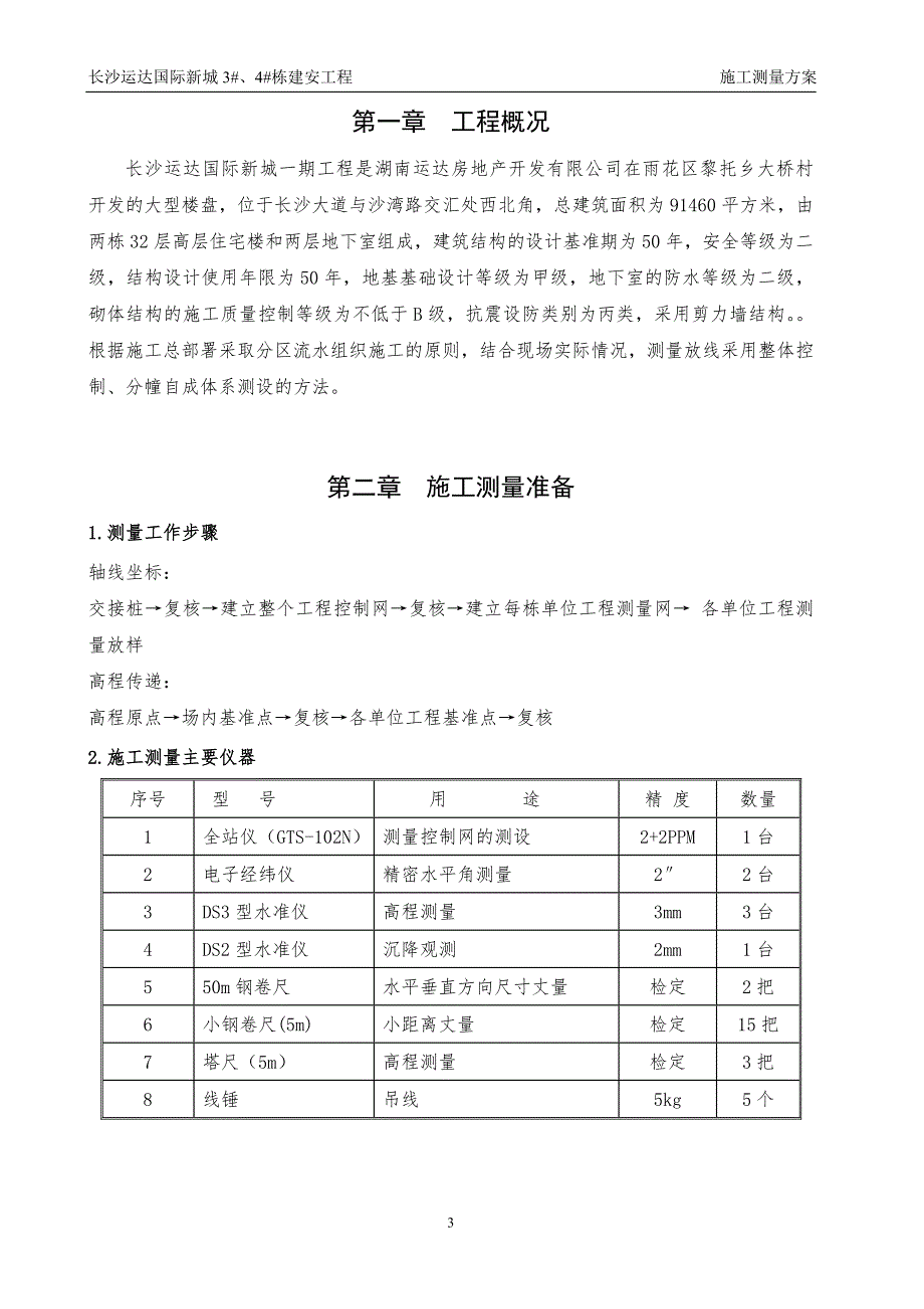 长沙运达国际新城34栋建安工程施工测量方案10.13.doc_第3页